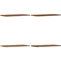 vidaXL Étagères murales 4 pcs vieux bois 60x30x1,5cm bois d'ingénierie
