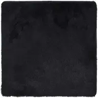 vidaXL Tapis shaggy à poils longs NAVARRA noir 240x240 cm polyester
