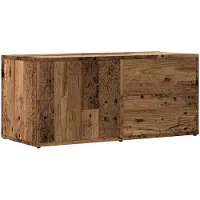 vidaXL Armoire TV aspect bois ancien 80x34x35,5 cm Bois composite