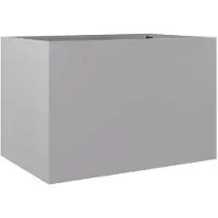 vidaXL Jardinière argenté 62x40x39 cm acier galvanisé