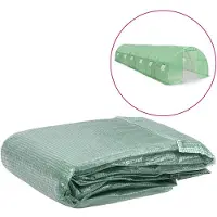 vidaXL Couverture de rechange pour serre (27 m²) 300x900x200 cm Vert