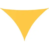 vidaXL Voile de parasol tissu oxford triangulaire 3x4x5 m jaune