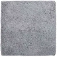 vidaXL Tapis shaggy à poils longs NAVARRA gris argenté 120x120 cm