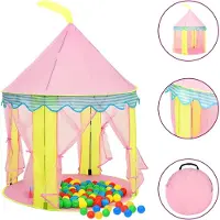 vidaXL Tente de jeu pour enfants Rose 100x100x127 cm