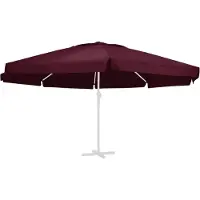 vidaXL Housse de rechange pour parasol Bordeaux rouge 600 cm