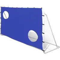 vidaXL But de football avec paroi de but 240x92x150 cm Acier de haute qualité