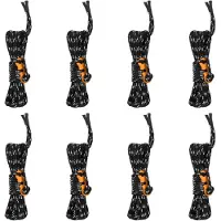 vidaXL Cordes de haubanage avec clés réfléchissantes 8 pcs 4 m 4 mm