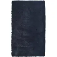 vidaXL Tapis Shaggy à poils longs NAVARRA bleu marine 60x100 cm