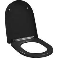 vidaXL Siège de toilette avec mécanisme d'abaissement automatique et Quick-Release Noir