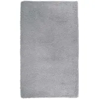 vidaXL Tapis shaggy à poils longs NAVARRA gris argenté 80x150 cm