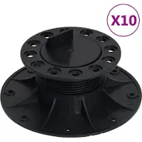vidaXL Pieds de terrasse réglables 10 pcs 60-88 mm
