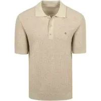 Gant Polo Maille Beige taille 3XL