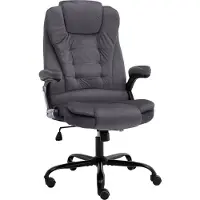 vidaXL Chaise de bureau gris foncé velours