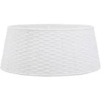 vidaXL Jupe de sapin de Noël blanc Ø56x23 cm plastique