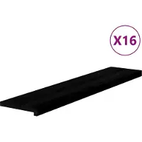vidaXL Marches d'escalier 16 pcs marron foncé 120x30x2 cm chêne massif