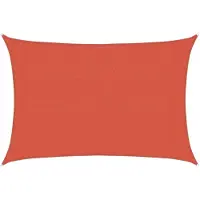 vidaXL Voile d'ombrage 160 g/m² Terre cuite 3x5 m PEHD