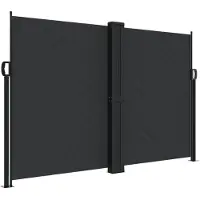 vidaXL Store latéral extensible noir 160x1000 cm
