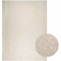 vidaXL Tapis ZIZUR Crème 240x340 cm Aspect jute Intérieur et extérieur