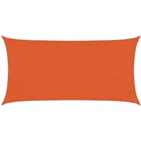vidaXL Voile d'ombrage 160 g/m² rectangulaire orange 3x6 m PEHD