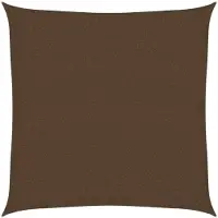 vidaXL Voile d'ombrage 160 g/m² Marron 3x3 m PEHD