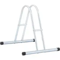 vidaXL Support de vélo au sol autoportant pour 1 vélo acier galvanisé