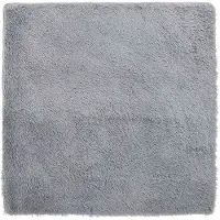 vidaXL Tapis shaggy à poils longs NAVARRA gris argenté 200x200 cm