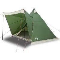 vidaXL Tipi-Tente familiale 6 personnes Vert Etanche