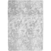 vidaXL Tapis shaggy à poils longs NAVARRA gris clair 160x230 cm