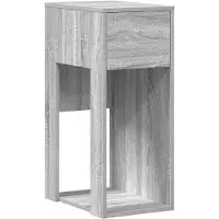 vidaXL Armoire informatique avec tiroir Gris Sonoma 30x44x74 cm