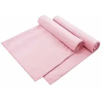 vidaXL Serviettes de chaise d'extérieur 2 pcs Rose 130 x 60 cm
