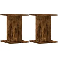 vidaXL Support pour plantes 2 pcs. Chêne fumé 30x30x40 cm Bois composite