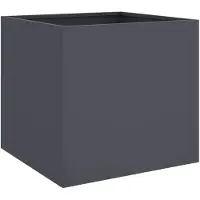 vidaXL Jardinière anthracite 49x47x46 cm acier