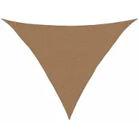 vidaXL Voile d'ombrage 160 g/m² Taupe 2,5x2,5x3,5 m PEHD