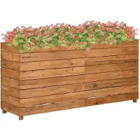 vidaXL Lit surélevé 150 x 40 x 72 cm Teck recyclé et acier