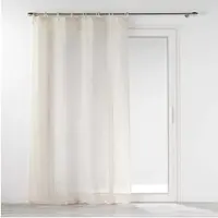 Douceur D`Interieur Voilage À Nouettes Effet Lin Tissé