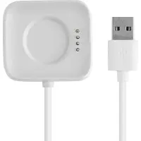 Kwmobile Câble de recharge pour Oppo Watch 1 (46 mm) - Câble de recharge USB pour montre connectée - Câble de recharge pour montre connectée - Câble de rechange pour bracelet connecté - Blanc