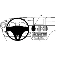 Brodit Proclip Mercedes Benz Mercedes Benz A-Class / CLA-Class / GLA-Class Fixation Centrale