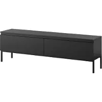 Selsey Armoire TV Bemmi - Buffet bas, noir, 150 cm