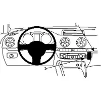 Brodit ProClip Audi A3 2013 Fixation en Angle Droit