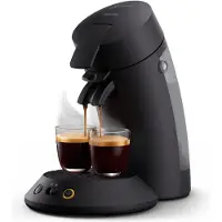 Philips Machine à café à dosettes Senseo Original Plus, Coffee Boost, en plastique recyclé, noir (CSA210/22)