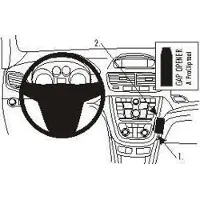 Brodit ProClip Opel Mokka année 13-16, Support pour smartphone, Noir