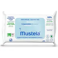 Mustela Lingettes humides avec de l'eau, 60 pièces,