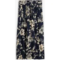 Bonprix Jupe longue en viscose avec taille élastique et lien à nouer