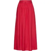Bonprix Jupe longue en viscose avec taille élastique et lien à nouer