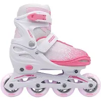 Roces Jokey X : patins à roulettes pour enfants, couleur blanche, pointure européenne 26-29, pour filles, couleur blanche, pointure européenne 26-29