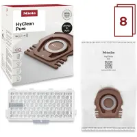Miele Sacs d'Aspirateur HyClean Pure CO Pack XL (8 Pièces)