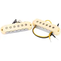Lollar Jaguar micros à simple bobinage, manche et chevalet, crème (x2)