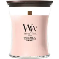 Woodwick Coastal Sunberry bougie parfumée avec mèche en bois 275 g