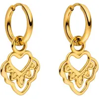 Purelei Boucles d'oreilles 'Heart' or