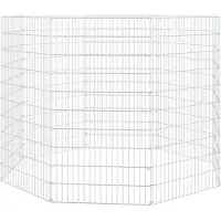 vidaXL Enclos pour animaux 8 pièces 54x100 cm Fer galvanisé